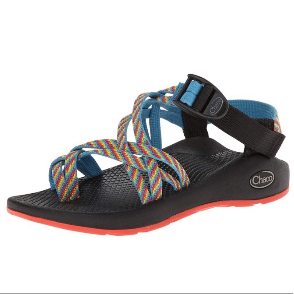 Chaco Fiesta Yampa Sandal Rainbow Size 8 EUC